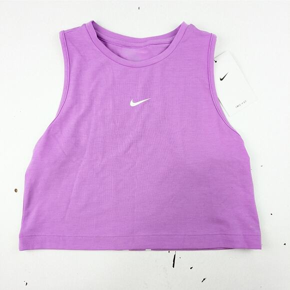 Nike Pro Girls Crop Training Tank - Rush Fuchsia - Medium - Picture 1 of 3
